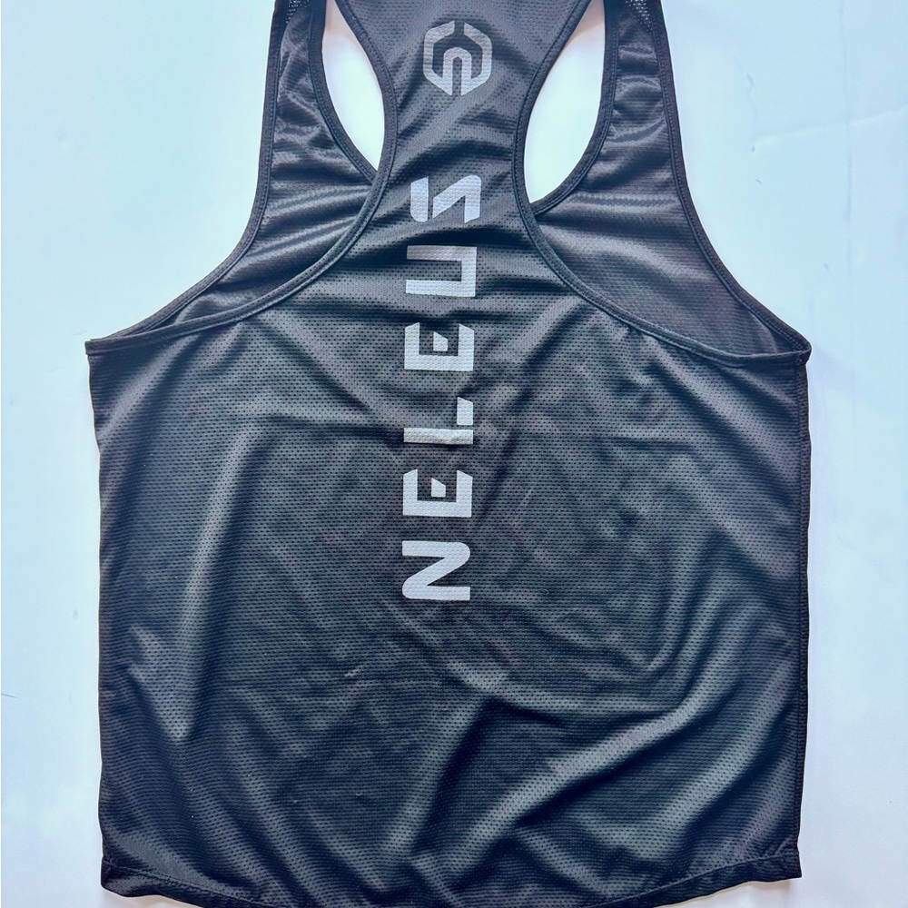 NELEUS Men’s Dry Fit Y-Back Muscle Tank Top - Black